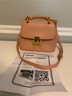 Burberry Leather Bag DK88 Leather Ash Rose Gold Hardware Top Handle Crossbody
